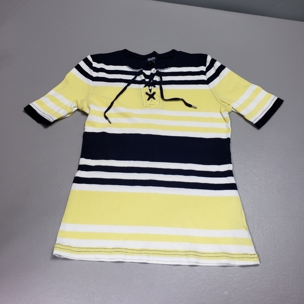Chaps striped tshirt size small petite